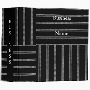 Avery Binder Black & White Style Stripe