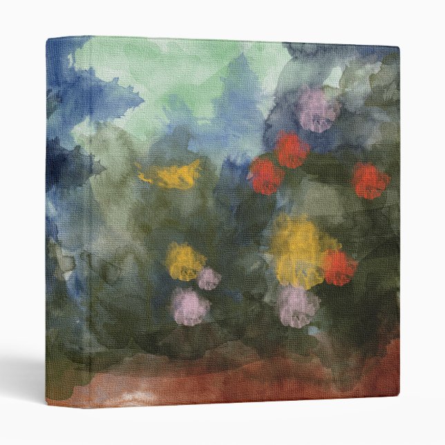 Avery Binder, Flowered Path Watercolor Binder (Front/Spine)