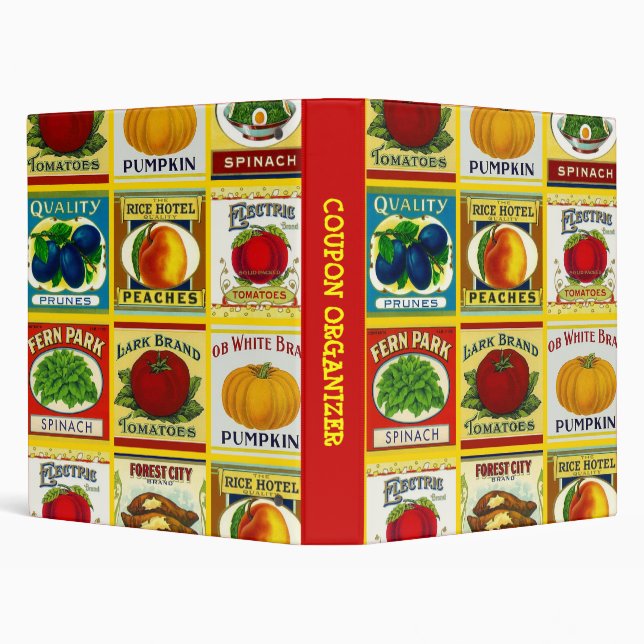Avery Binder Retro CAN LABELS Shopper Coupon Saver (Background)