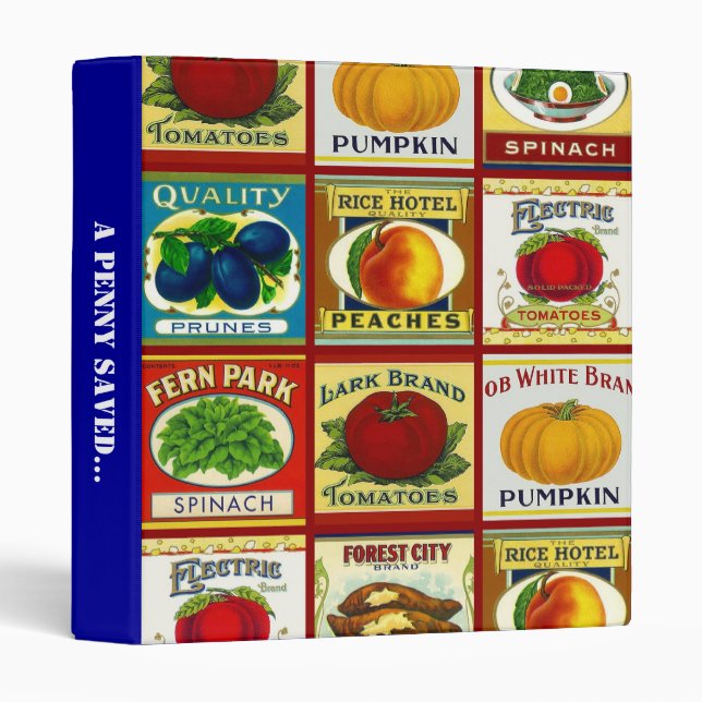 Avery Binder Retro CAN LABELS Shopper Coupon Saver (Front/Spine)