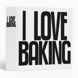 Avery Binder, Tall Skinny Text, I Love Baking Binder