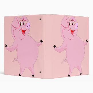Avery Binder with Pink Pigs