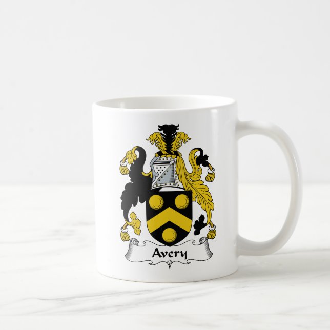 Avery Family Crest Coffee Mug (Right)