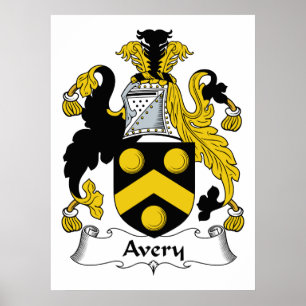 Avery Family Crest Poster