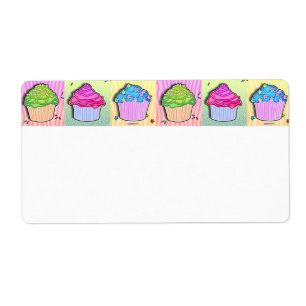AVERY LABELS - Pop Art CUPCAKES