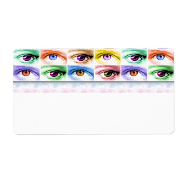 AVERY LABELS - Pop Art EYES (Front)