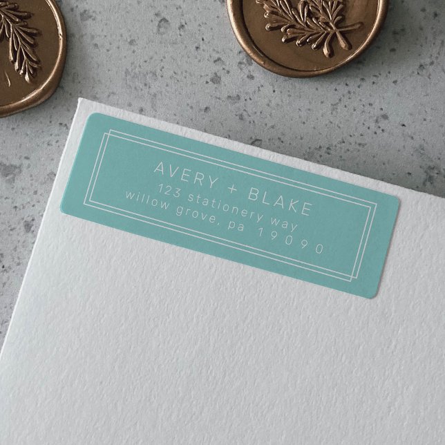 AVERY Minimalist Mint Green Return Address Labels (AVERY Minimalist Mint Green Return Address Labels)