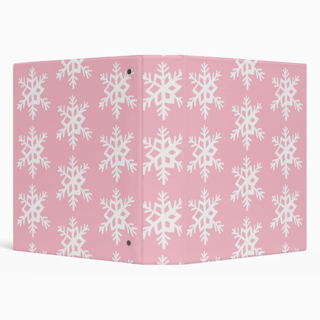 Avery Pink Snowflakes Binder (Background)