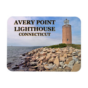 Avery Point Lighthouse, Connecticut Flex Magnet