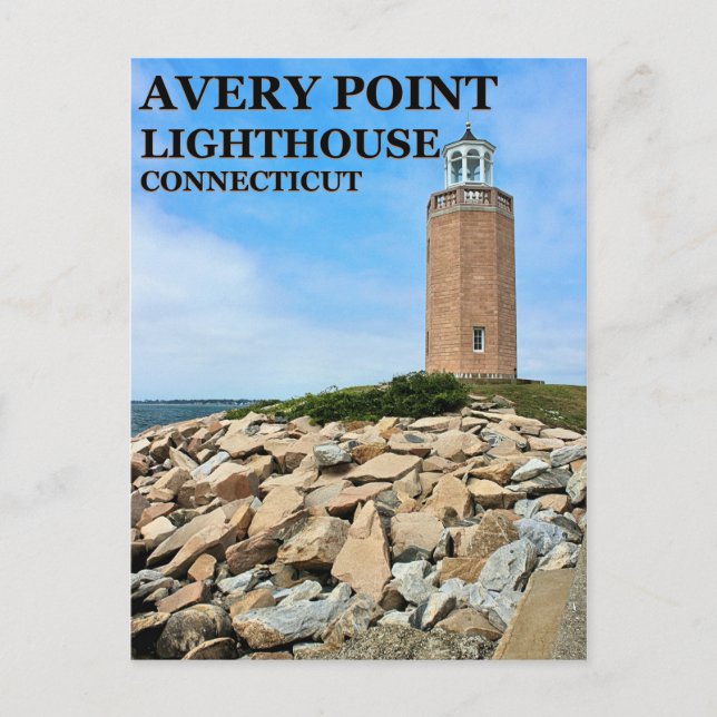 Avery Point Lighthouse, Connecticut Postcard (Front)