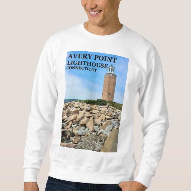 Avery Point Lighthouse, Connecticut Sweatshirt (Front)