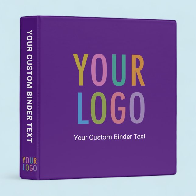 Avery Purple Binder Personalized with Company Logo (MISOOK Purple Binder with Logo)