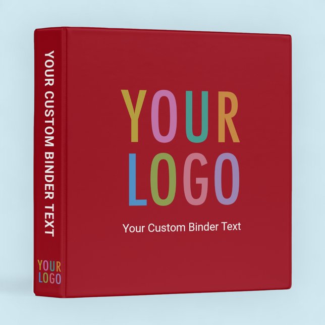 Avery Red Binder Custom Logo Personalized Cover (MISOOK Red Binder with Logo)