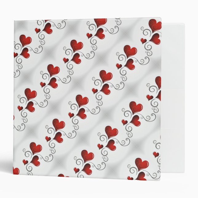 Avery Signature 2" Binder/Hearts & Swirls Binder (Front/Inside)