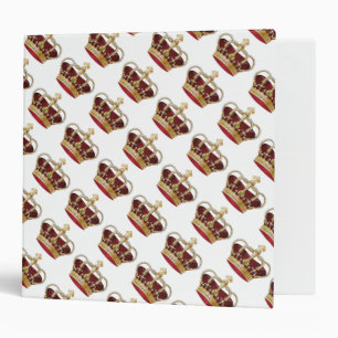 Avery Signature 2" Binder/Red and Gold Crowns Binder