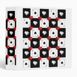 Avery Signature Binder Ace Spades Red Hearts