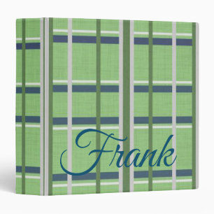 Avery Signature Binder Blue Green Plaid