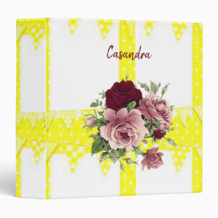 Avery Signature Binder Burgundy Flowers