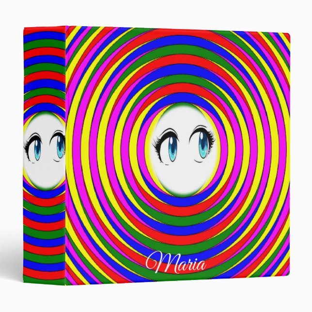 Avery Signature Binder Colourful Colours Eyes (Front/Spine)