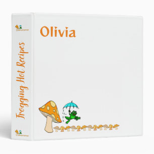 Avery Signature Binder Frog Mushroom Recipes 
