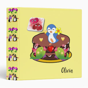 Avery Signature Binder Penguin Hearts