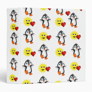 Avery Signature Binder Penguin Hearts