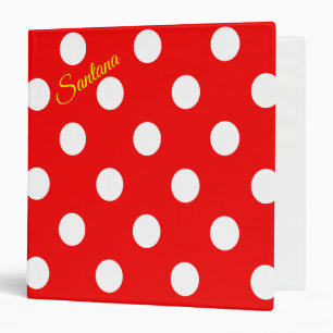 Avery Signature Binder Red Polka dot