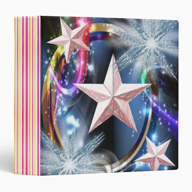 Avery Signature Binder Stripe Stars (Front/Spine)