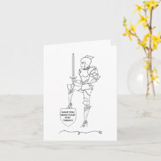 "Avez-Vous Lu Votre Texte Aujourd'Hui ?" Carte