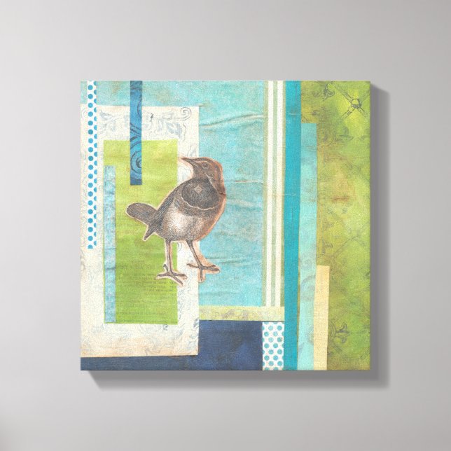 Avian Scrapbook I Canvas Print (Front)