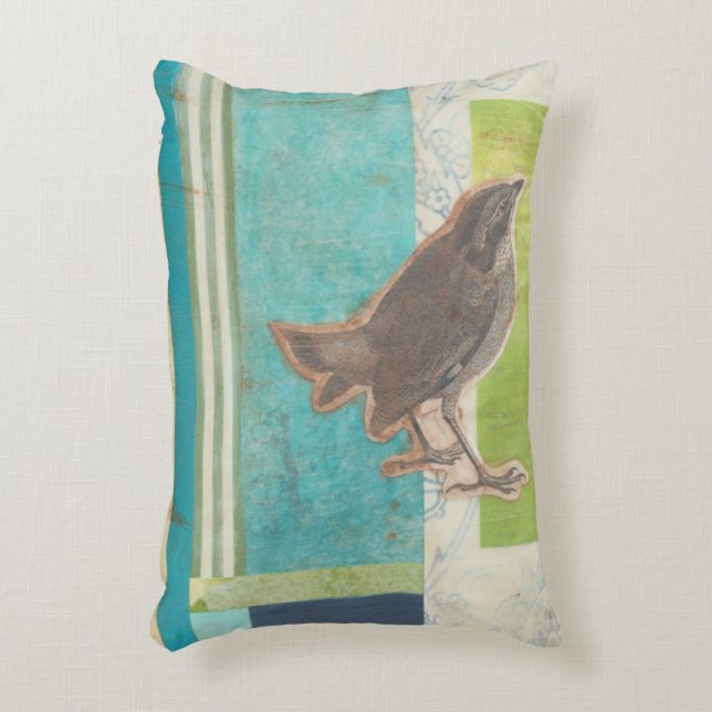 Avian Scrapbook II Decorative Pillow (Front(Vertical))