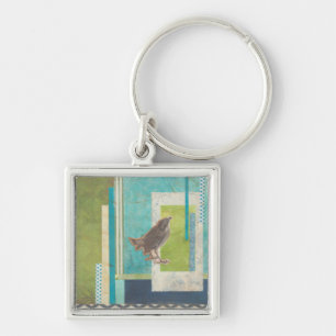 Avian Scrapbook II Keychain