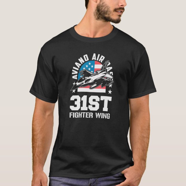 Aviano Air Base 31st Fighter Wing Italy Souvenir_1 T-Shirt (Front)