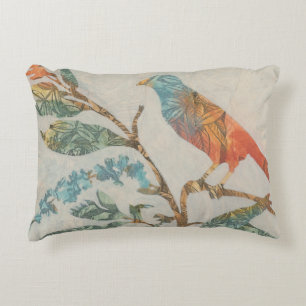 Aviary Collage II Decorative Pillow