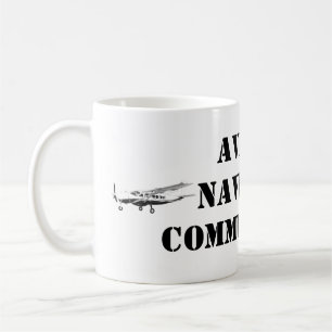 AVIATE NAVIGATE COMMUNICATE Airplane Mug for Pilot