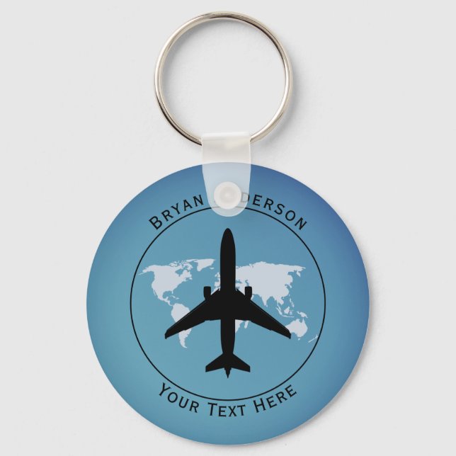 Aviation Aircraft Keychain (Front)