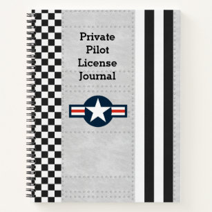 Aviation Aircraft Private Pilot Blank Or Lined Notebook