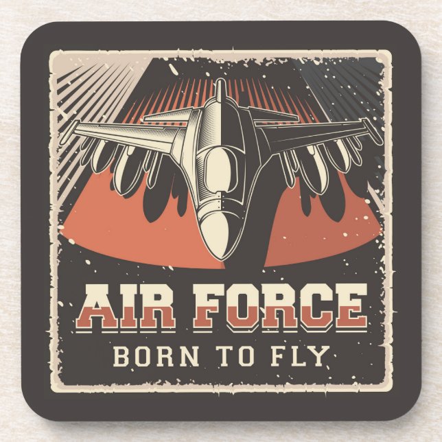 Aviation Airforce Throw Pillow Coaster (Front)