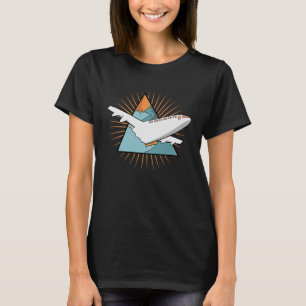 Aviation Airplane Flying Airline Vintage Pilot T-Shirt