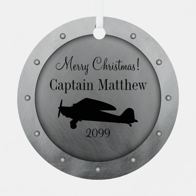 Aviation Airplane Ornament (Front)