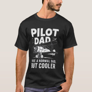 Aviation Airplanes Plane Airline Pilot Captain Dad T-Shirt