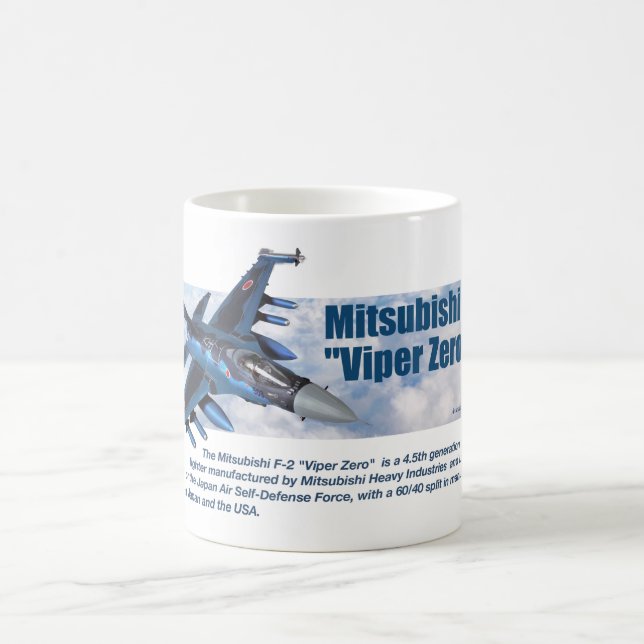 Aviation Art mug "Mitsubishi F-2 Viper Zero" (Centre)