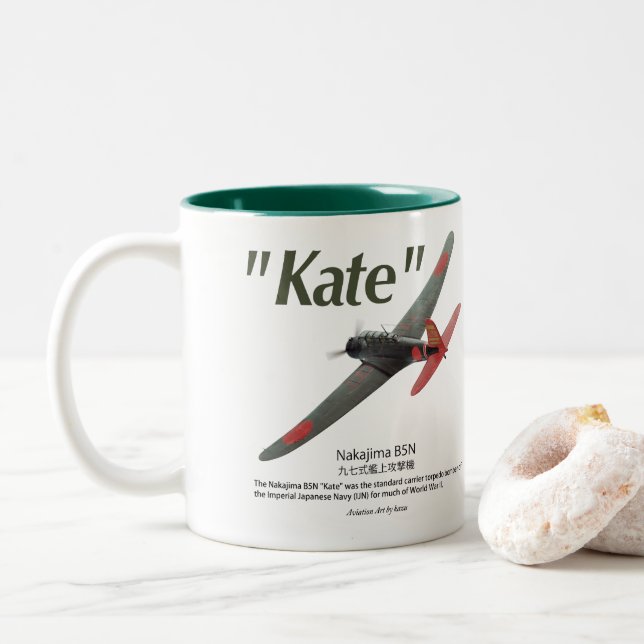 Aviation Art Mug "Nakajima B5N Type 97 Carrier Att (With Donut)