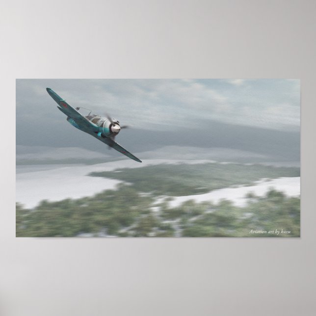 Aviation art  Poster  Lavochkin La-5 (Front)