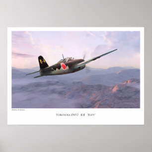 Aviation Art Poster "Yokosuka D4Y Judy "彗星