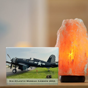 Aviation Birthday Custom Text and Vintage Airplane Photo Block