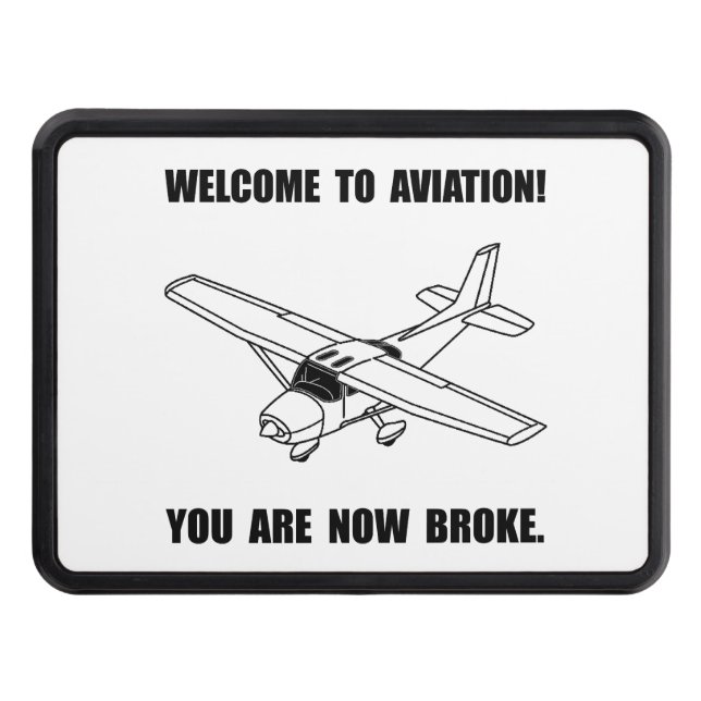 Aviation Broke Trailer Hitch Cover (Front)