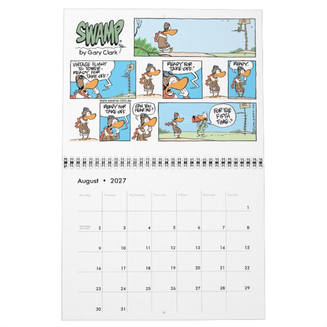 Aviation Cartoon Collection Calendar (Aug 2027)