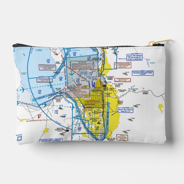 Aviation Chart Accessory Pouch (Back)