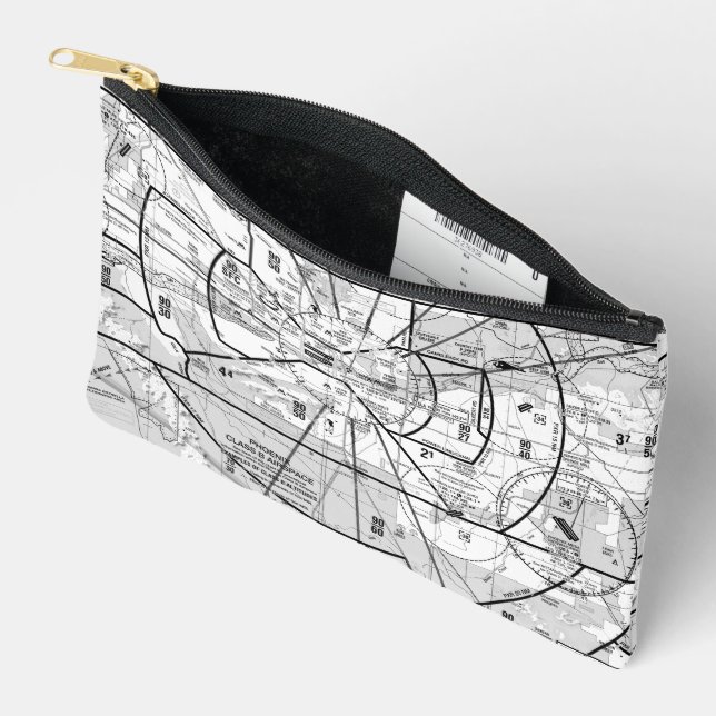 Aviation Chart Accessory Pouch (Open)